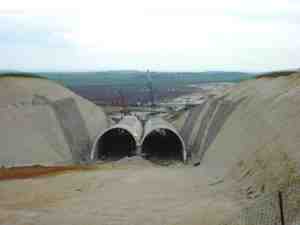 Baldock tunnel construction